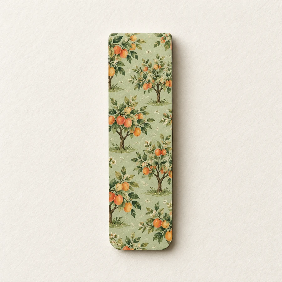 Little Orchard magnetic bookmark, green design